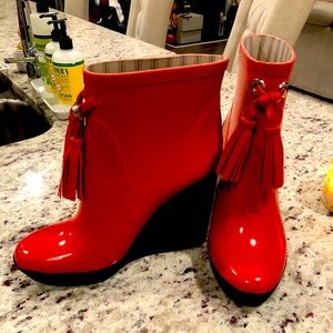 Coach Wedge Rain Boots